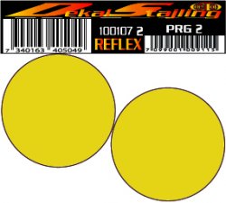 Reflex rund gul