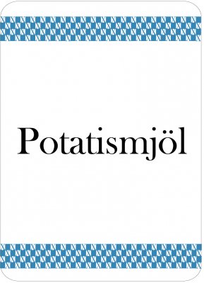 Etikett Potatismjöl