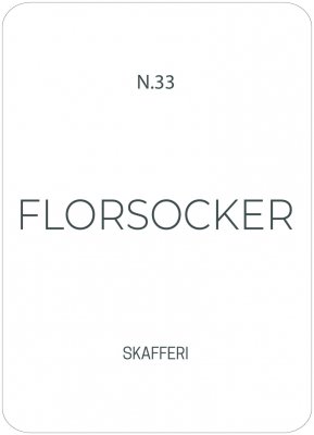 etikett Florsocker