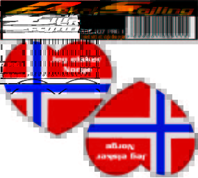 Älskar Norge dekal