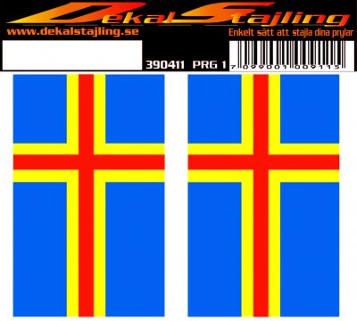 Ålands Flagga dekal